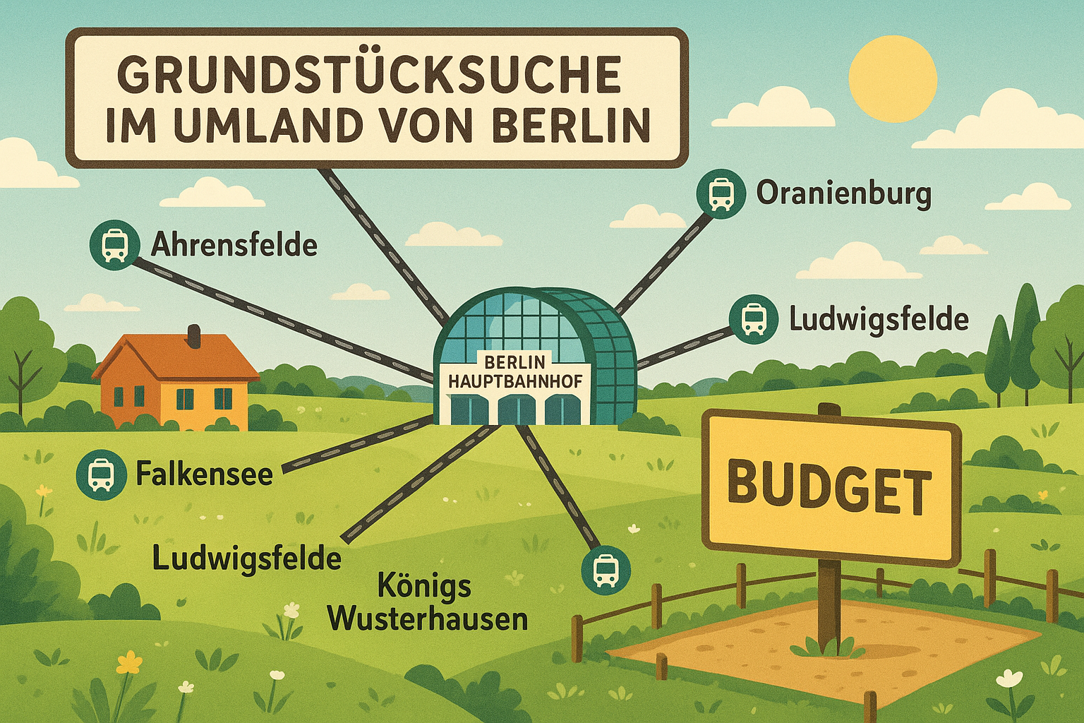 Die Suche nach dem Grundstück