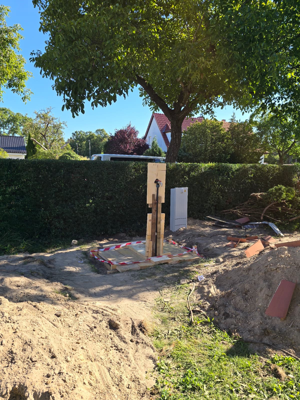 Das Bauwasser ist da